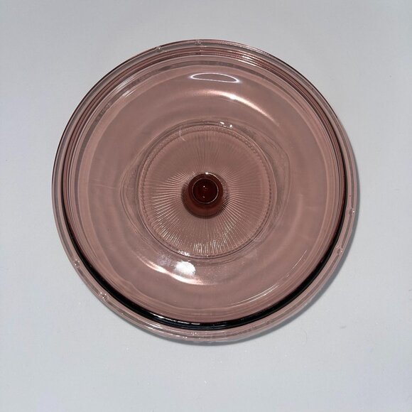 Rare Vintage Corning Ware Double Boiler Insert Lid V20B Vision Purple Cranberry - Picture 3 of 9